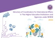 Directory of Coordinators for International Affairs in Thai  ...